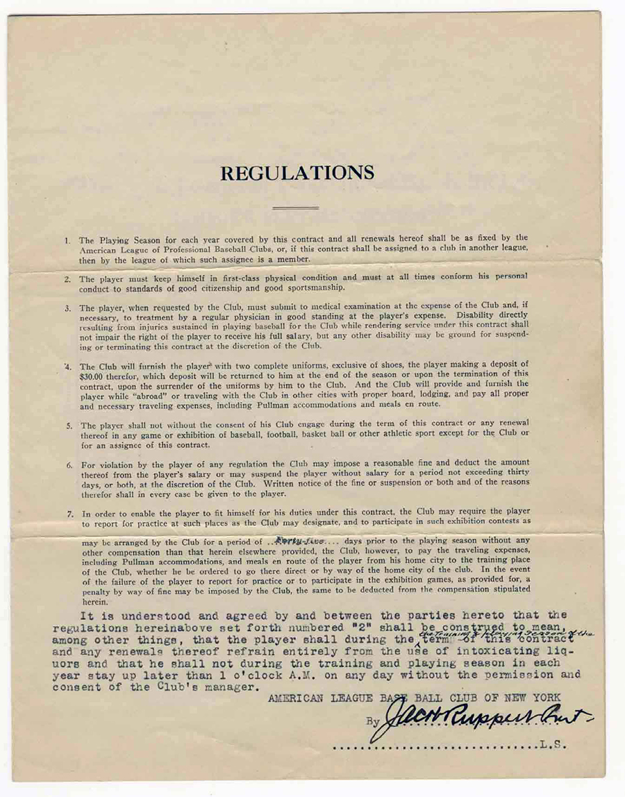 The Smart Collector: Babe Ruth signed contract knocks it out of